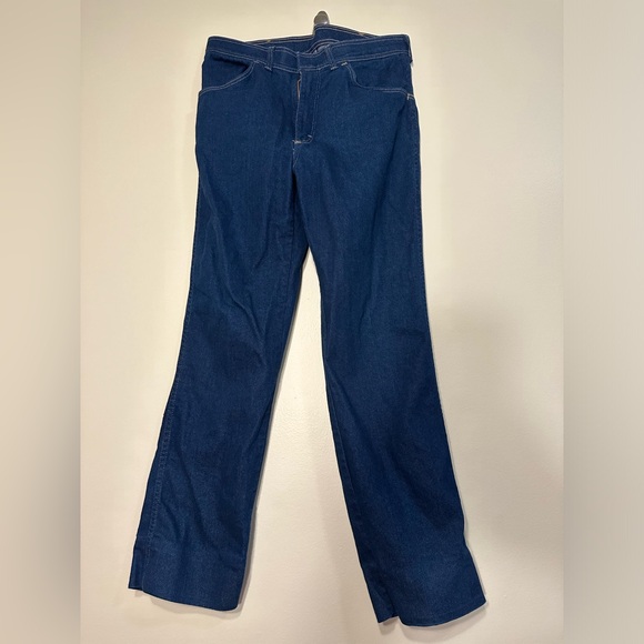 Wrangler Other - Vintage 70’s Wrangler dark wash denim blue jeans made in USA